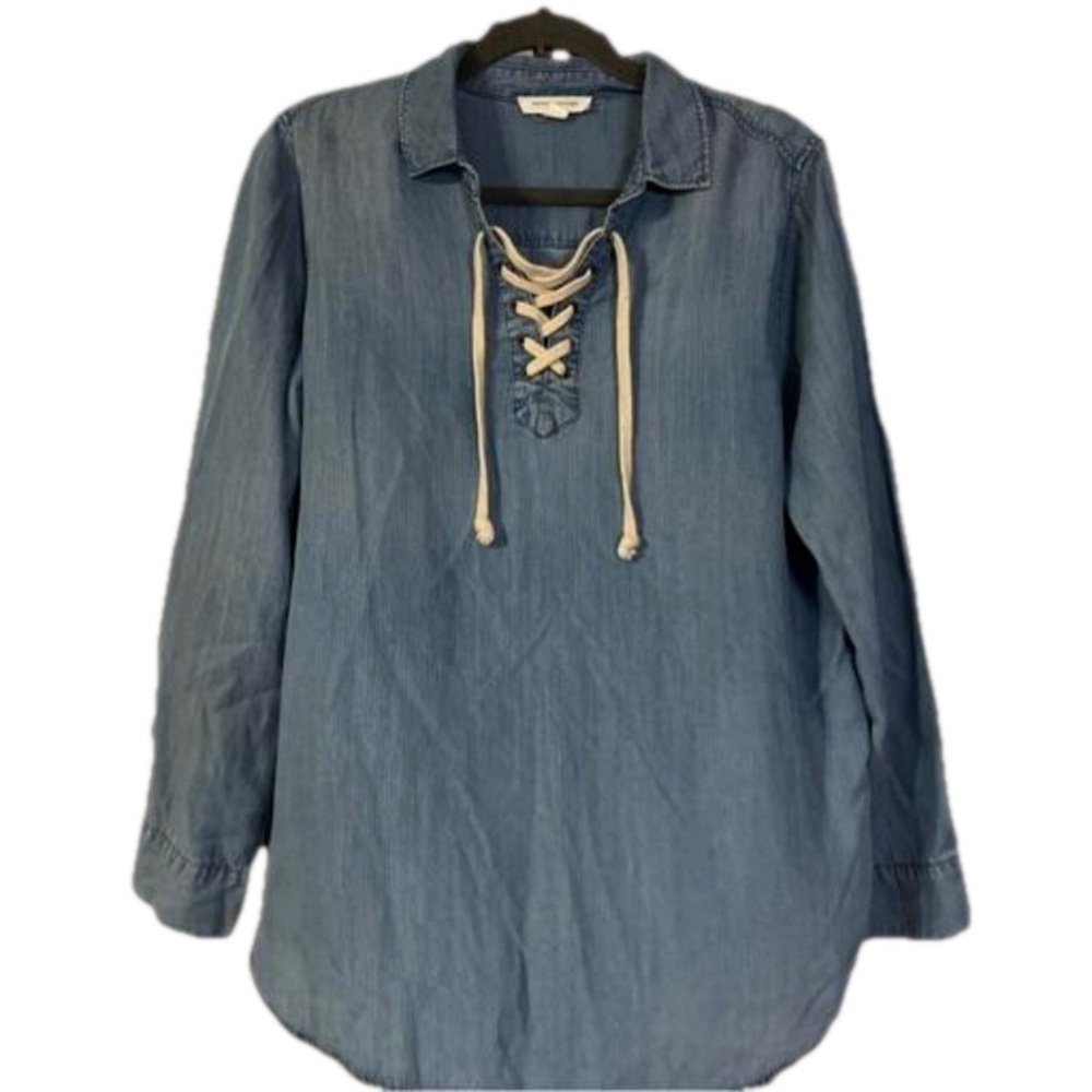 Beach Lounge Jean Top with lace up front
B2